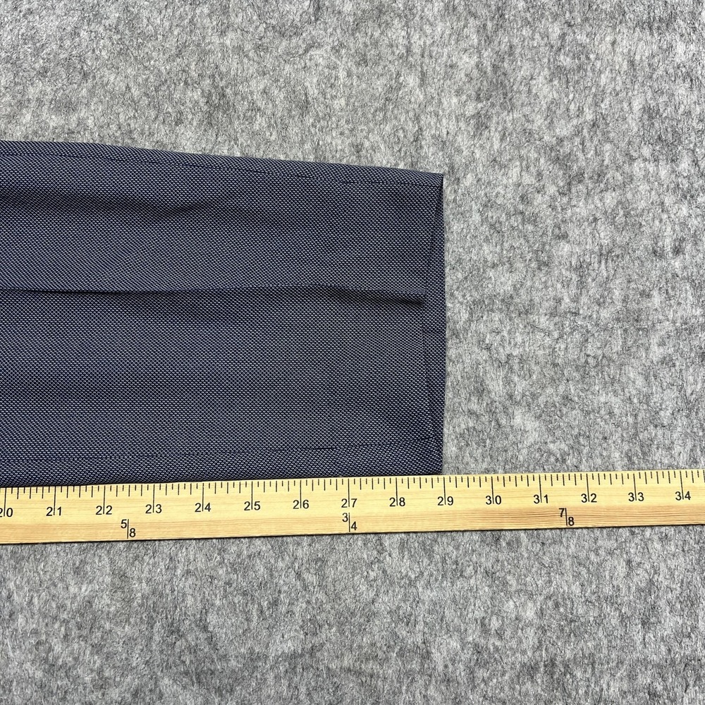Hugo Boss Crigan Pants Mens 34 Blue Slim Wool Blend Dress Trousers Actual35x29 - Picture 16 of 16